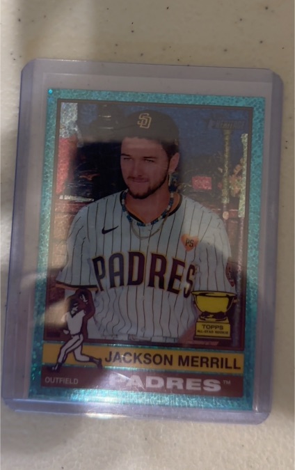 2025 Topps Heritage #422 Jackson Merrill Rookie Cup — front