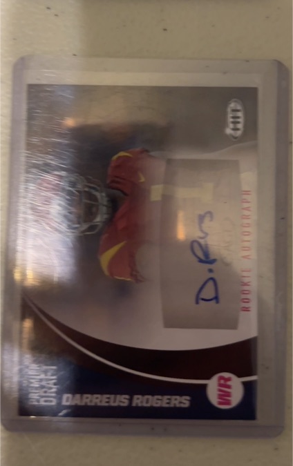 2017 SAGE HIT Autographs #A27 Darreus Rogers — front