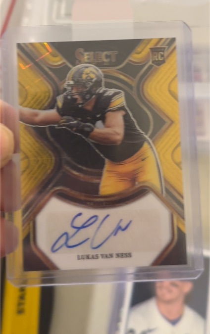 2023 Panini Select Draft Picks #RS-LVN Lukas Van Ness Rookie Signatures — front