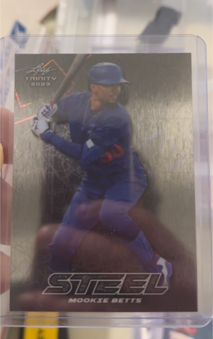 2023 Leaf Trinity Steel Mookie Betts — front