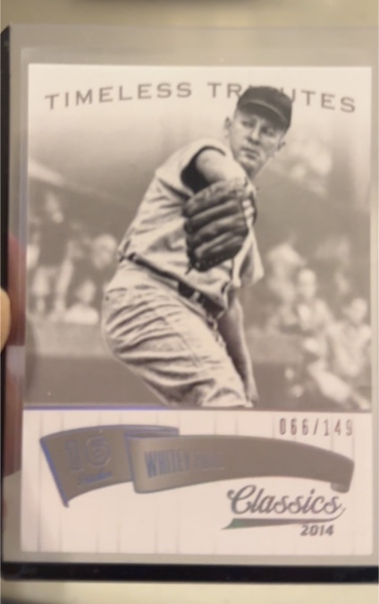 2014 Panini Classics Timeless Tributes Silver #142 Whitey Ford — front