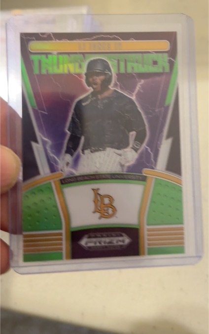 2020 Panini Prizm Draft Picks Thunderstruck #TH-3 LJ Jones IV — front