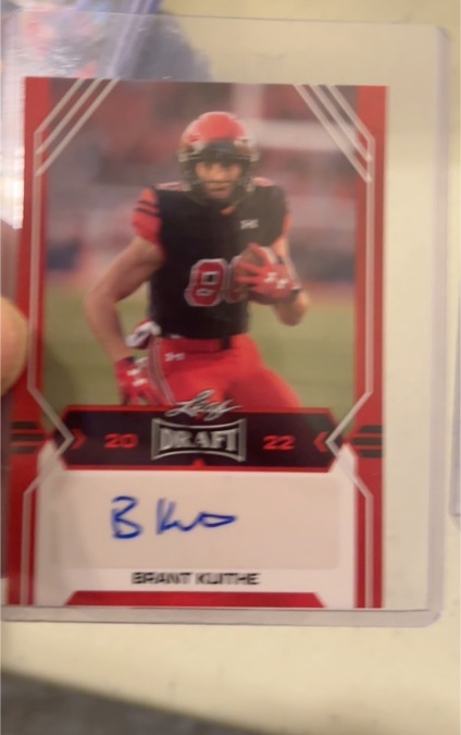2022 Leaf Draft Red #BA-BK1 Brant Kuithe — front