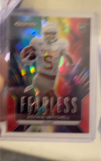 2024 Panini Prizm Draft Picks #F-AM Adonai Mitchell Fearless — front