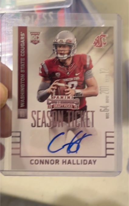 2015 Panini Contenders Draft Picks #169 Connor Halliday — front
