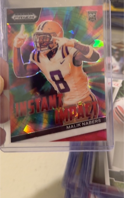 2024 Panini Prizm Draft Picks Instant Impact #II-MN Malik Nabers — front