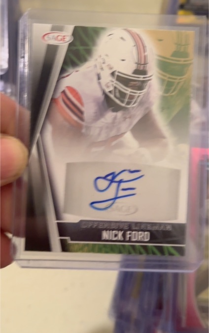 2022 Sage Low Series Autograph #A-NF Nick Ford — front