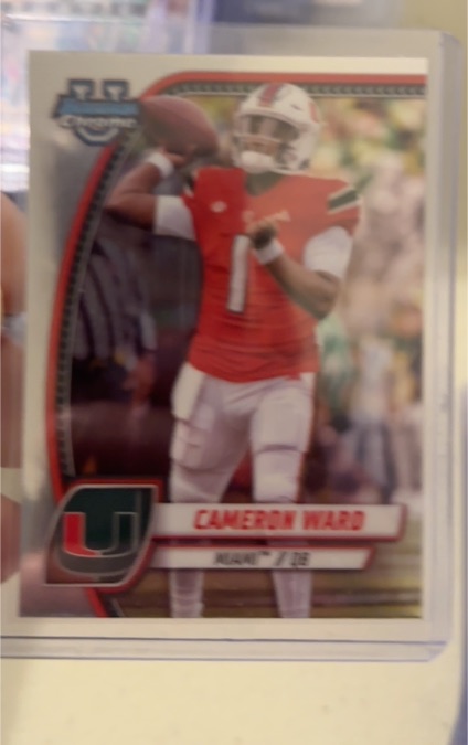 2024 Bowman University Chrome #38 Cameron Ward — front