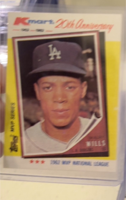 1982 Topps Kmart 20th Anniversary #2 Maury Wills — front