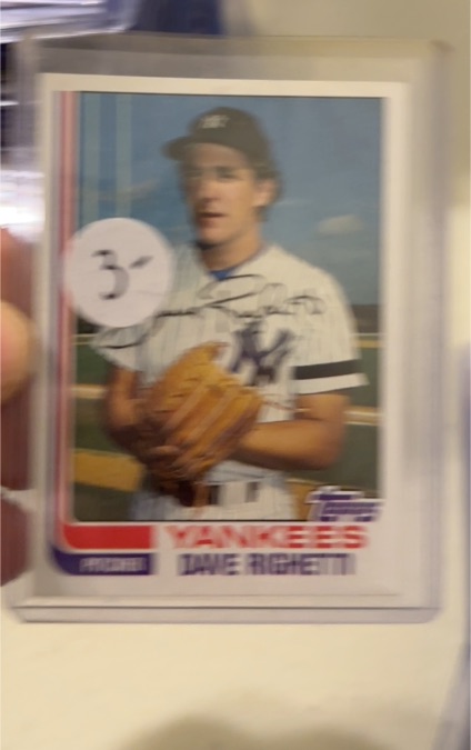 1982 Topps #439 Dave Righetti RC Yankees — front
