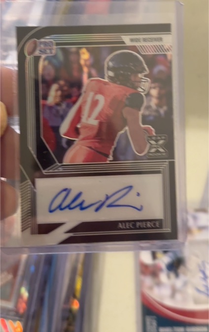 2022 Leaf Pro Set Metal #X Alec Pierce — front