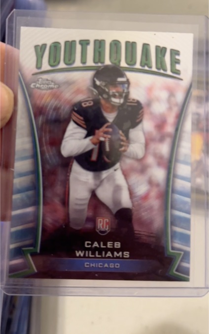 2024 Topps Chrome #Y-1 Caleb Williams Youthquake Rookie Card — front