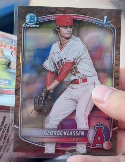 2025 Bowman Chrome Prospects #BCP-63 George Klassen — front