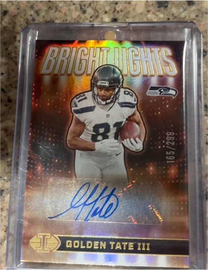2024 Panini Illusions Bright Lights Signatures Golden Tate III — front