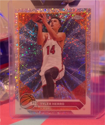 2023-24 Topps Chrome #14 Tyler Herro — front