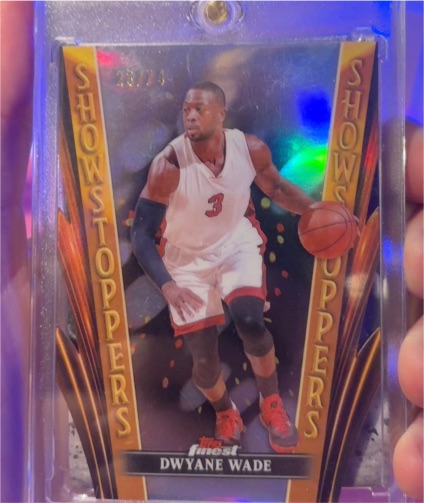 2023-24 Topps Finest #SS-11 Dwyane Wade Showstoppers Insert Miami Heat — front