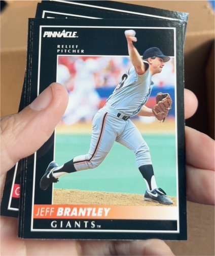 1992 Pinnacle #470 Jeff Brantley — front