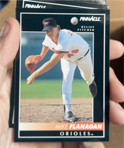 1992 Pinnacle #475 Mike Flanagan — front