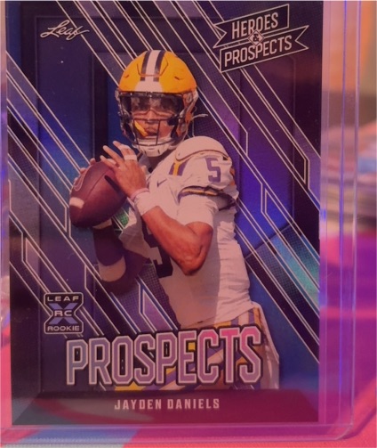 2024 Leaf Heroes & Prospects #146 Jayden Daniels — front