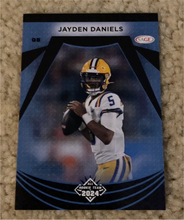 2024 Sage All Rookie Team #122 Jayden Daniels — front