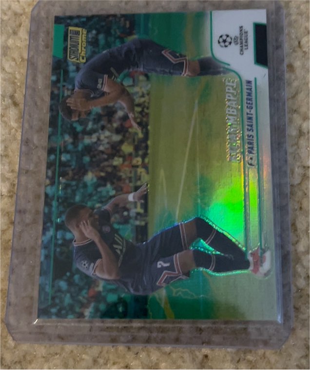 2021-22 Topps Stadium Club Chrome UEFA Champions League #75 Kylian Mbappe — front