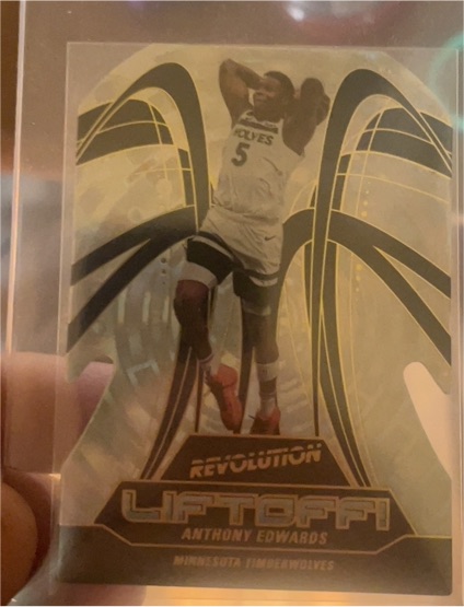 2024-25 Panini Revolution #4 Anthony Edwards Liftoff Die-Cut — front