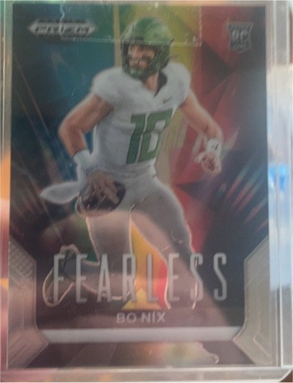 2024 Panini Prizm Draft Picks Fearless #F-BN Bo Nix — front