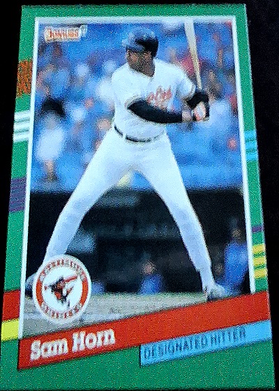 1991 Donruss #733 Sam Horn — front