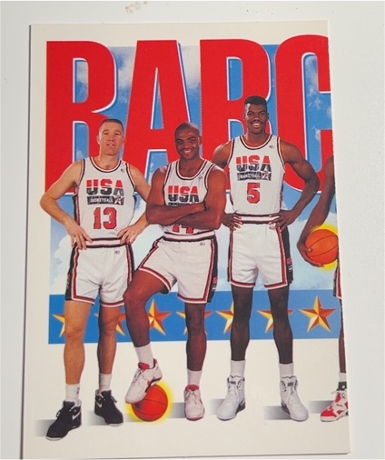 1991 SkyBox #544 Chris Mullin / Charles Barkley / David Robinson USA — front