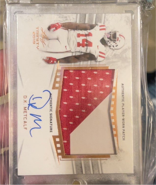 2019 Leaf Trinity #Trinity DK Metcalf — front