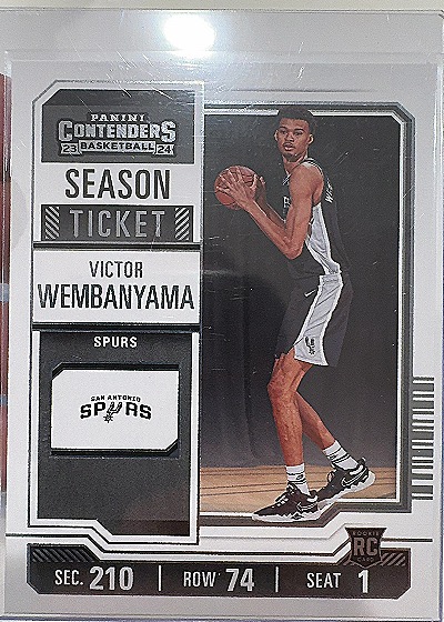 2023-24 Panini Contenders Season Ticket #11 Victor Wembanyama — front