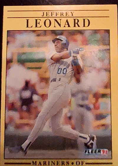 1991 Fleer #456 Jeffrey Leonard — front