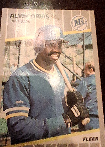 1989 Fleer #546 Alvin Davis — front