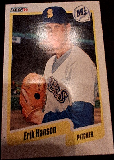 1990 Fleer #514 Erik Hanson — front