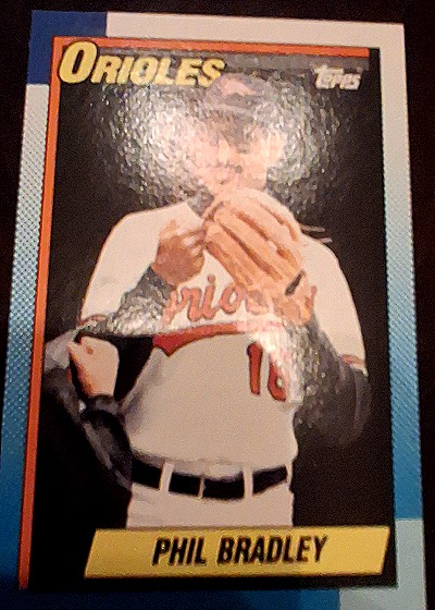 1990 Topps #163 Phil Bradley — front