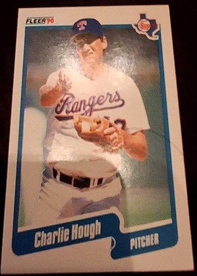 1990 Fleer #300 Charlie Hough — front