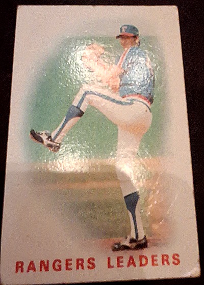 1985 Topps #666 Texas Rangers Leaders — front