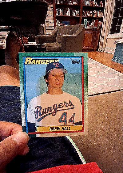 1990 Topps #463 Drew Hall — front