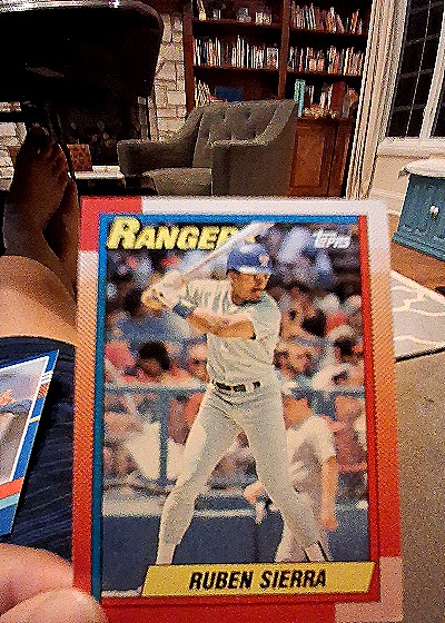 1990 Topps #185 Ruben Sierra — front