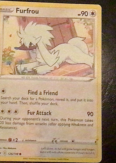 2021 Pokémon Sword & Shield Chilling Reign #126 Furfrou — front