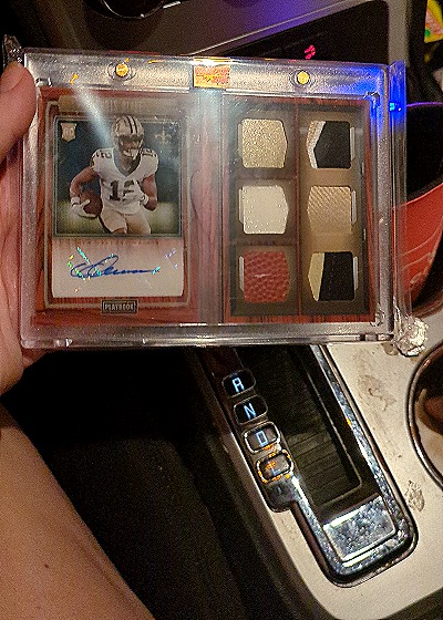 2022 Panini Playbook Rookie Signature Locker #RSL-MT Michael Thomas — front