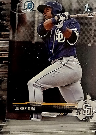 2017 Bowman Chrome Prospects Mini #BCP168 Jorge Ona — front