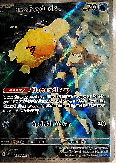 2025 Pokémon Scarlet & Violet Destined Rivals #193 Misty's Psyduck — front