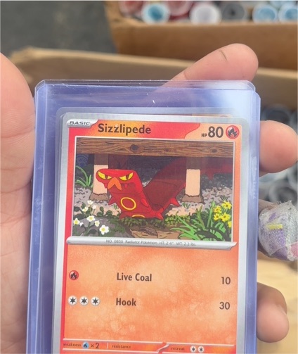 2024 Pokémon Surging Sparks #27 Sizzlipede — front
