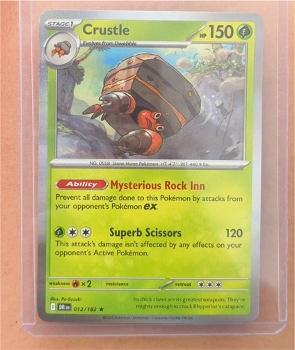 2025 Pokémon Destined Rivals #012 Crustle — front