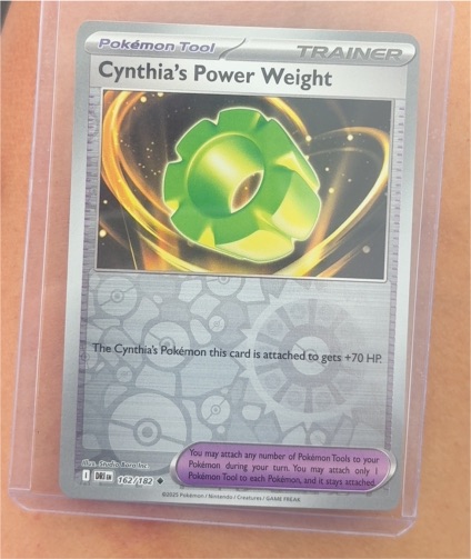 2023 Pokémon SV10: Destined Rivals #162 Cynthia's Power Weight — front