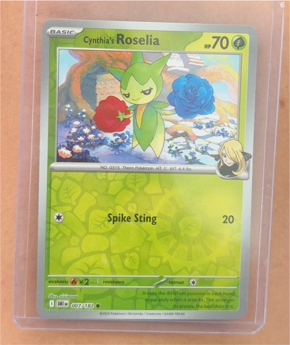 2025 Pokémon TCG Destined Rivals #007 Cynthia's Roselia — front