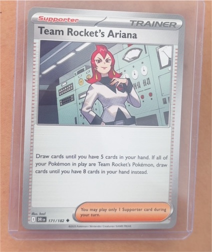 2025 Pokémon Destined Rivals #171 Team Rocket's Ariana — front