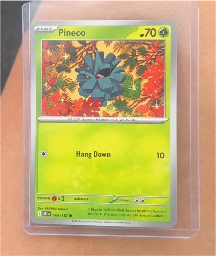2025 Pokémon Destined Rivals #004 Pineco — front
