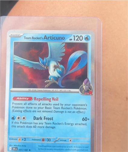 2023 Pokémon TCG Destined Rivals #051 Team Rocket's Articuno — front